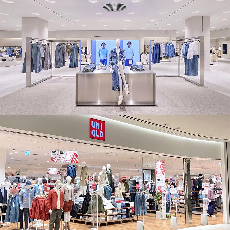 스타필드 수원 ‘자라’와 '유니클로'