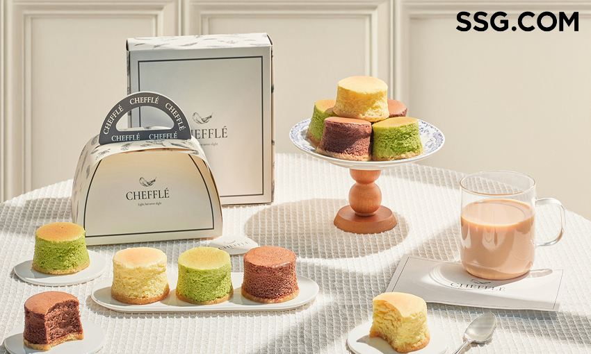 SSG닷컴에서 온라인 단독 출시한 치플레 수플레 치즈케이크 제품 이미지