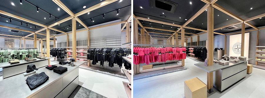 여주 프리미엄 아울렛 EAST 스톤 아일랜드 매장 내부