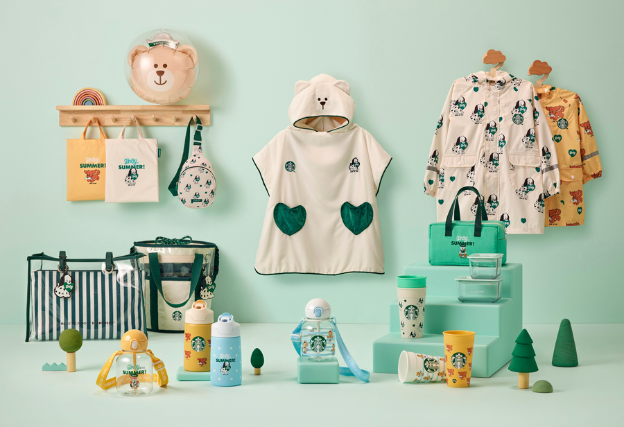 스타벅스 매장 및 앱에서 만나볼 수 있는 베베드피노 협업 굿즈 안내 이미지